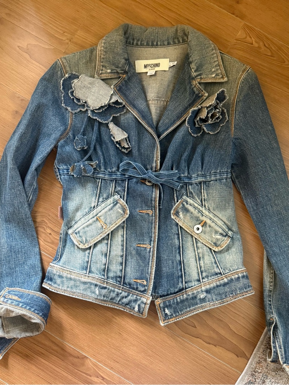 Moschino Blue Denim y2k jacket rare